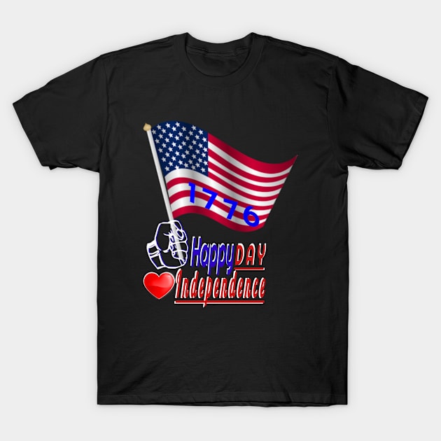 Independence Day in the United States Fourt of july T-Shirt by Top-you